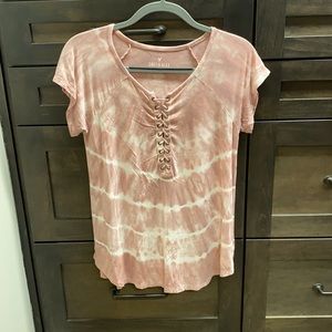 American Eagle Soft & Sexy pink tie dye t-shirt